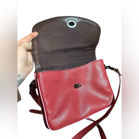 Coach 74091 Cassie Signature Coated Canvas Crossbody Shoulder Bag Satchel - Picture 4 of 9